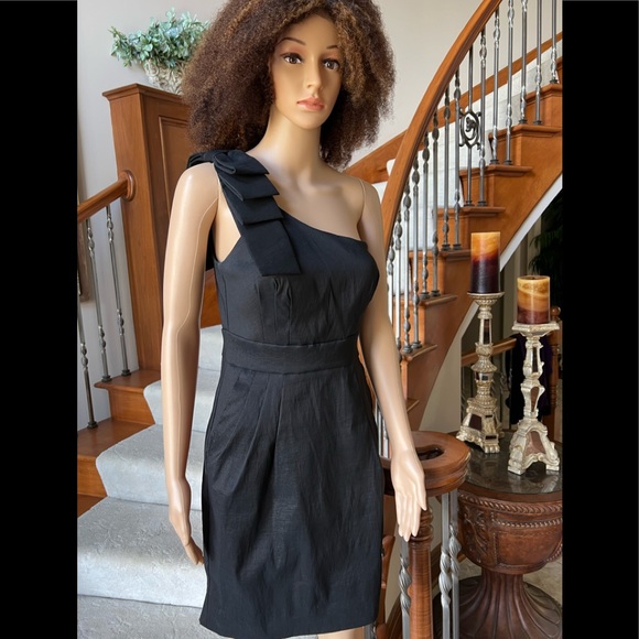 NWOT Betsy Adam Gorgeous Black Cocktail Dress Size10 - Picture 4 of 14